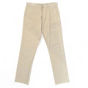 The Little House Pants Mens Size 32X32 Tan Chino Pima Cotton Twill Tapered USA